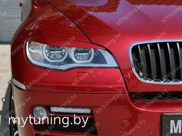 Реснички на фары (для LED оптики) для BMW X6 E71