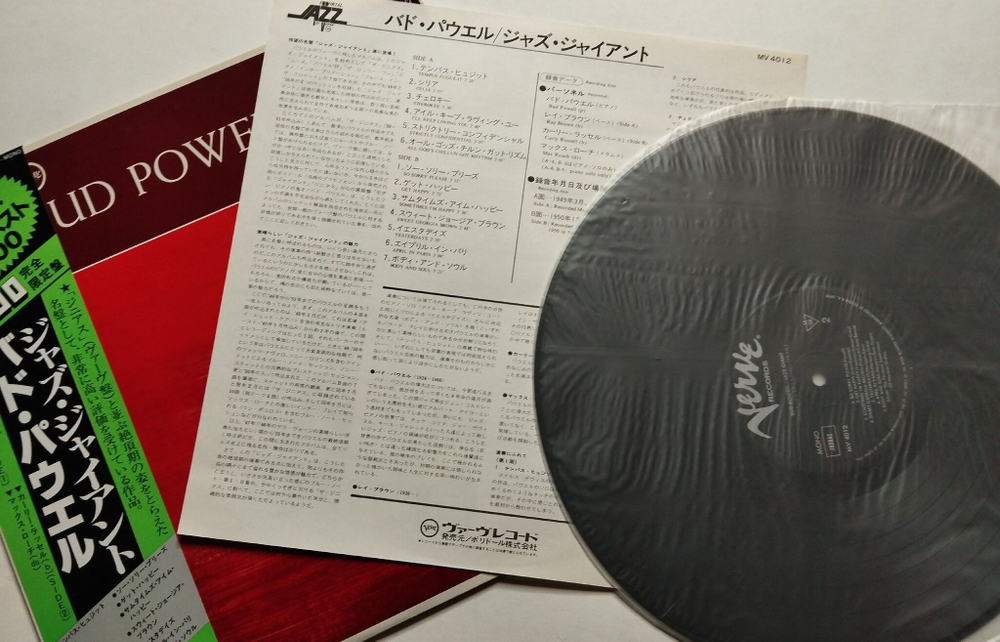 Винтажная виниловая пластинка LP Bud Powell Jazz Giant (Japan 1980) (Obi)