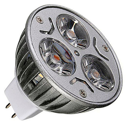 Лампа светодиодная 3W 12V R50 GU5.3 - цвет в ассортименте