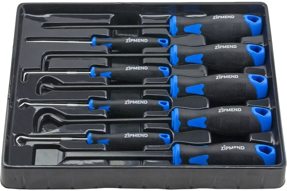 Набор инструментов для демонтажа сальников, уплотнителей и остатков герметика, 9пр.