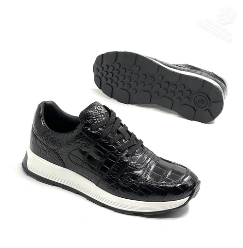 Кроссовки Stefano Ricci из кожи крокодила