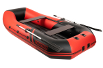 YACHTMAN-280 МНД НАДУВНОЕ ДНО (Яхтман) красный-черный (лодка ПВХ с усилением)