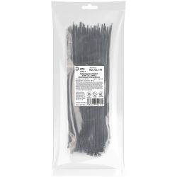 Кабельная стяжка ЭРА NO-224-199 (хомут) нейлоновая 3.6 х 200 мм чёрная (100 шт/уп) Simple