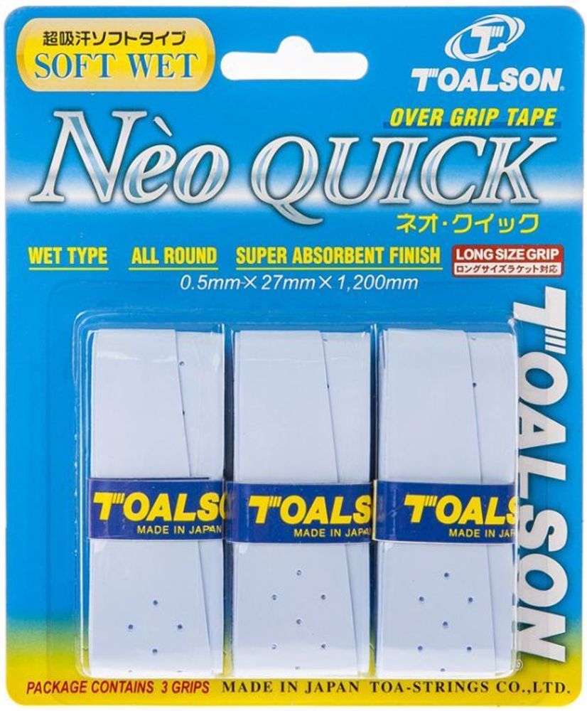 Теннисные намотки Toalson Neo Quick 3P- blue