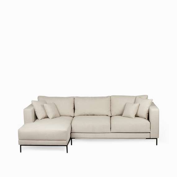 Раскладной диван Newton левосторонний светло-серый