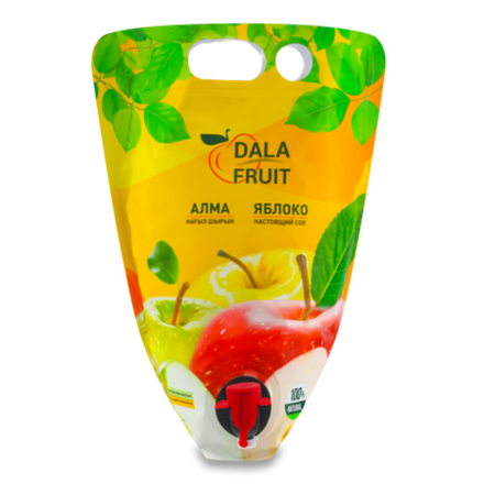 Сок яблочный неосветленный прямого отжима Dala Fruit 3,0л