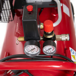 Компрессор ROSSVIK СБ4/С-100.LB24А, 360 л/мин, 10 бар, ресивер 100 л, 220 В/2,2 кВт, красный