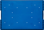 Ящик перфорированный 594×396×148, арт.: 6147 RL-KLT, объём 25.3, голубой, код: 20863