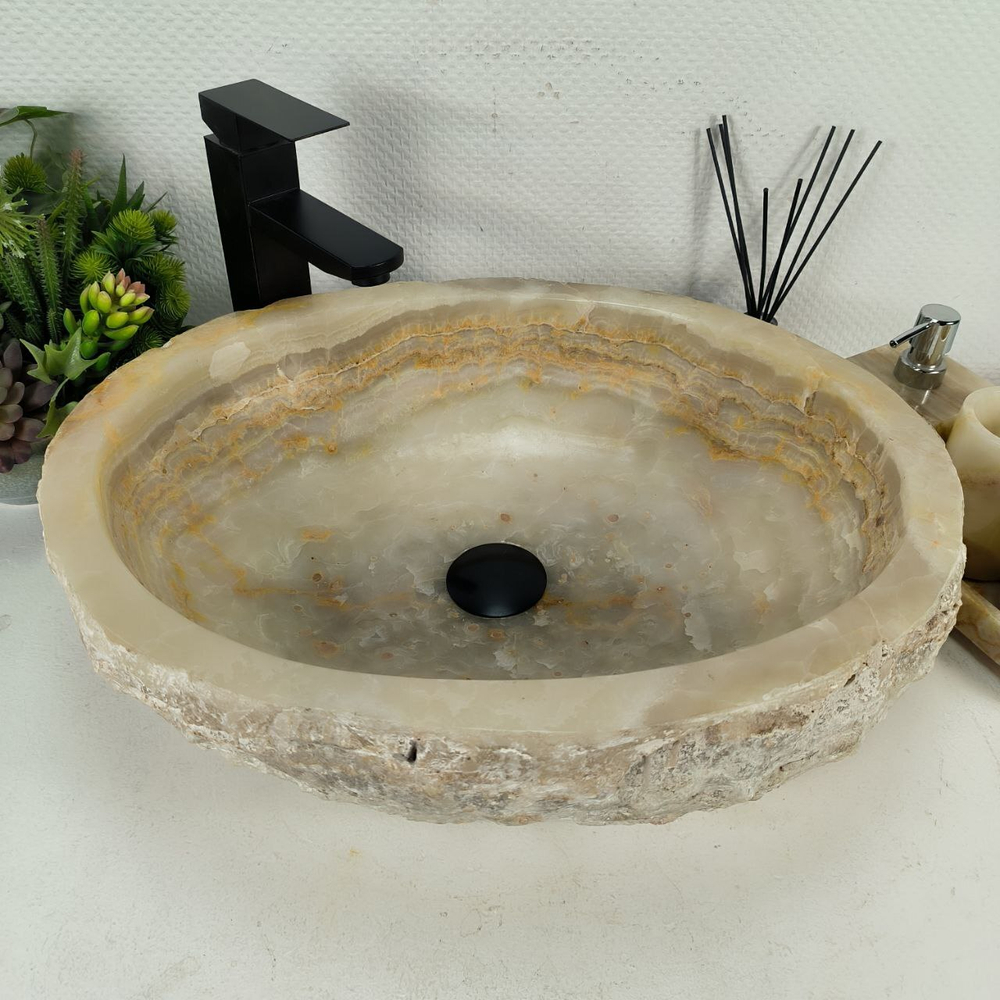 Раковина из оникса Erozy Green EO-64428 52*41*16 0162