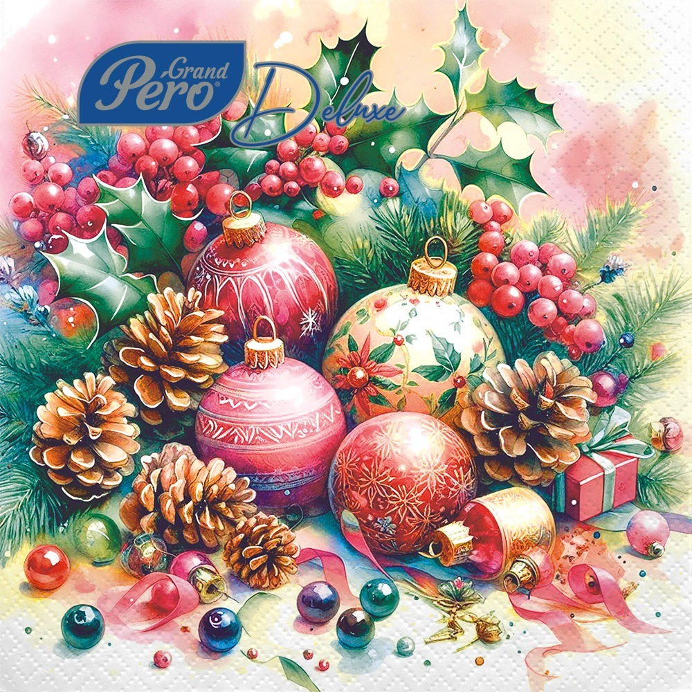 САЛФЕТКИ 33*33 НОВОГОДНИЕ 12 ШТ.