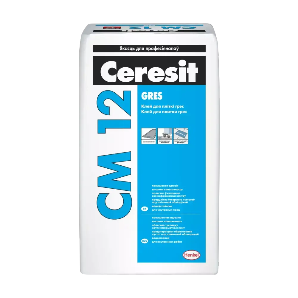 Клей для плитки Ceresit СМ 12 Gres. 25кг