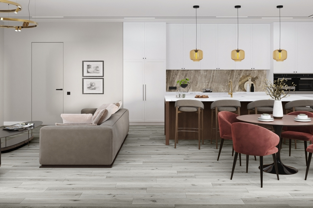 Кварц-винил LVT Damy Floor Family LVT 2.5 мм ДУБ КЛАССИЧЕСКИЙ СЕРЫЙ 4.13 м2
