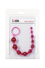 Анальная цепочка розовая ToyFa 26 см