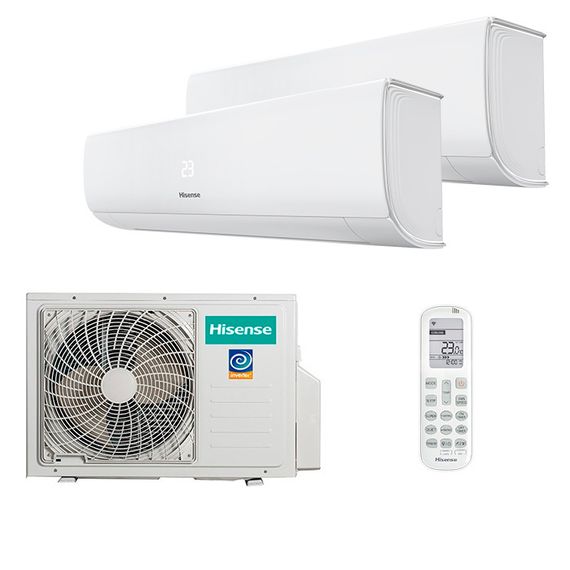 Мультисплит система на 2 комнаты Hisense AMS-07UW4RMRKB00 x 2 / AMW2-14U4RGC