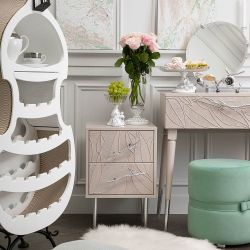 Тумба Арт Колор leaves Стайл Сильвер Серый агат