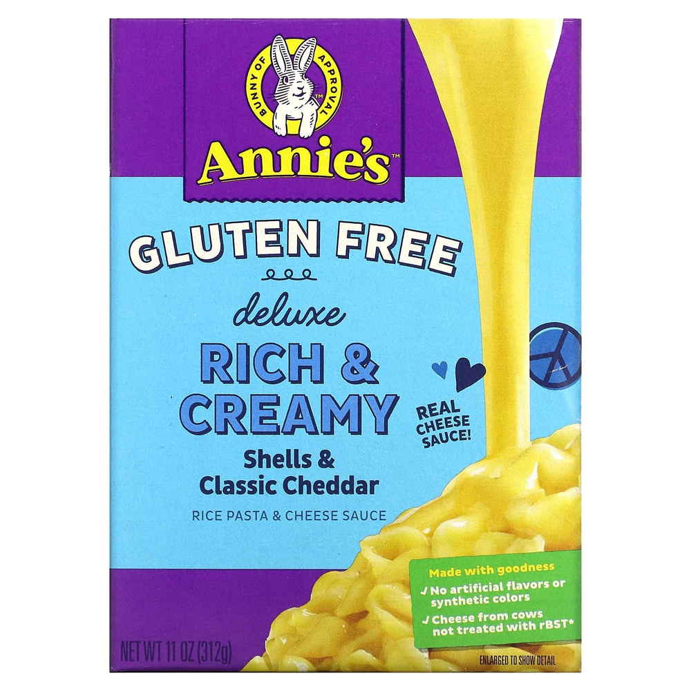 Annie's Homegrown, Deluxe, ракушки и классический чеддер, 312 г (11 унций)