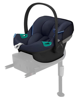 Коляска 3 в 1 Cybex Priam IV Chrome Brown complete и автокресло Aton S2 i-Size Ocean Blue Mirage Grey