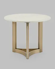 Журнальный столик Кассия 60*60 см светлая керамика