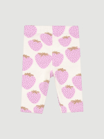 Комплект Mjölk Свитшот Ecru/Легинсы Strawberry