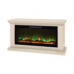 Электрокамин RealFlame Miranda 42 BG орхидея c Diamond 42, с муляжом дров и кристаллами