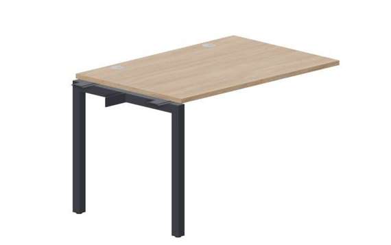 стол Polo 1180х780х750мм (2 громмета) - приставной элемент