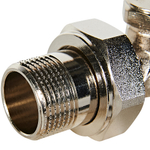 Клапан запорно-балансировочный прямой ROMMER - 3/4" (ВР/НР-американка, PN10, Tmax 110°C)