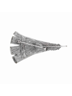 "Гавия" брошь в серебряном покрытии из коллекции "Мергус" от Jenavi с замком булавка