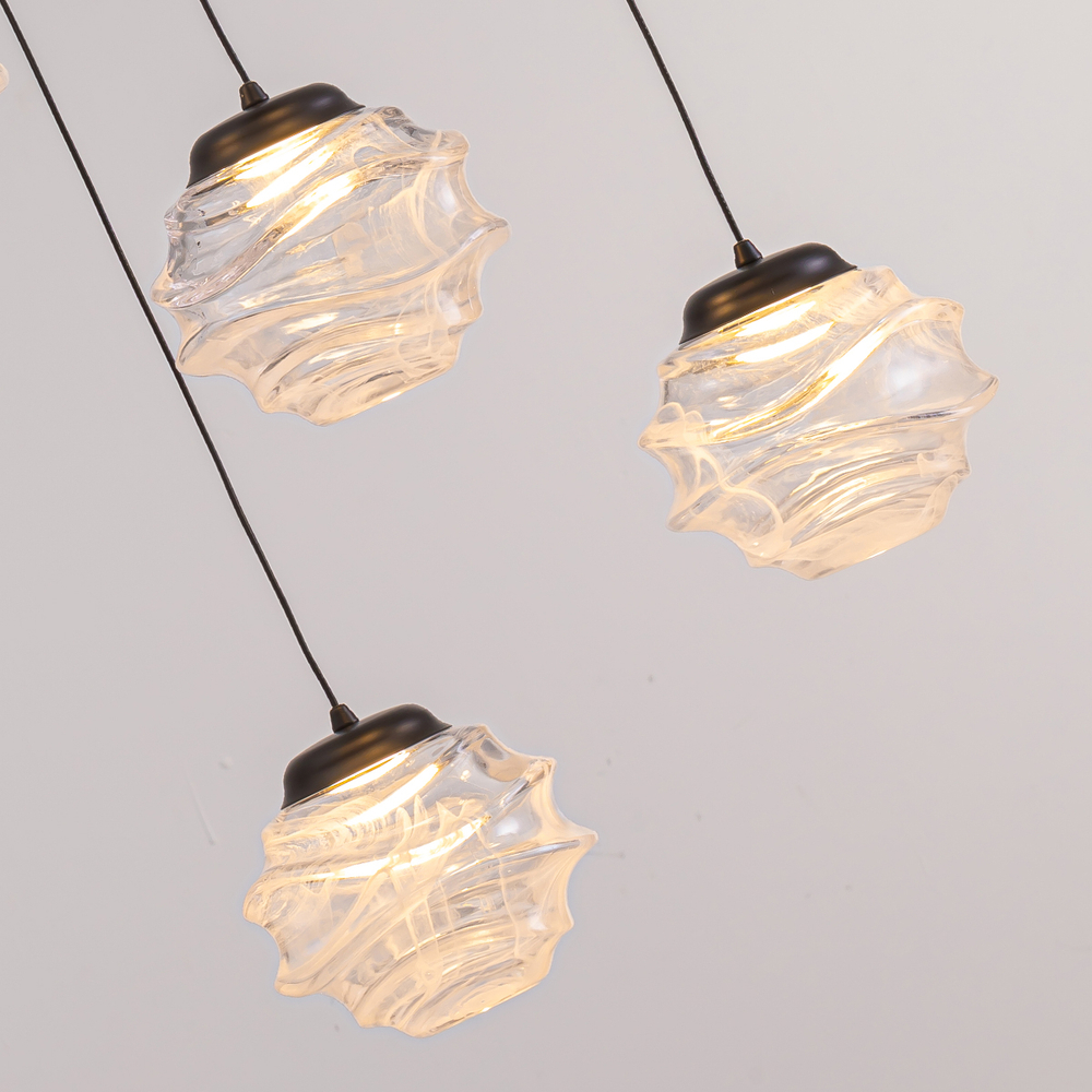 Подвесной светильник MD25030003-5B matt black/clear