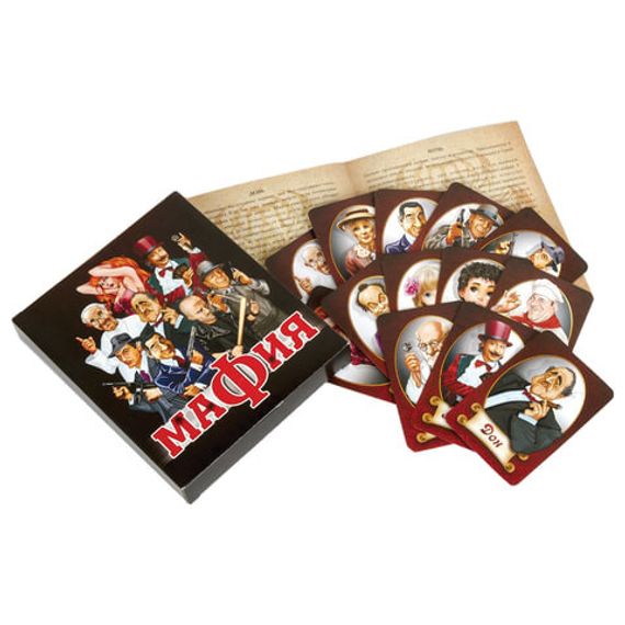 Игра "Мафия" жестяная коробочка 10-е королевство