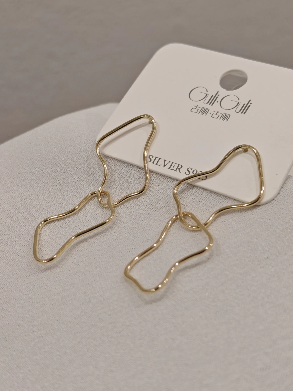 Серьги Guli·Guli «Волнистые линии» Gold 14K