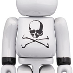 Дизайнерские игрушки BE@RBRICK x mastermind JAPAN MMJ WHITE CHROME, BEARBRICK3566