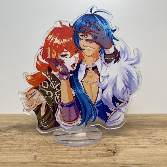 Фигурка акриловая Genshin Impact. Кэйа и Дилюк