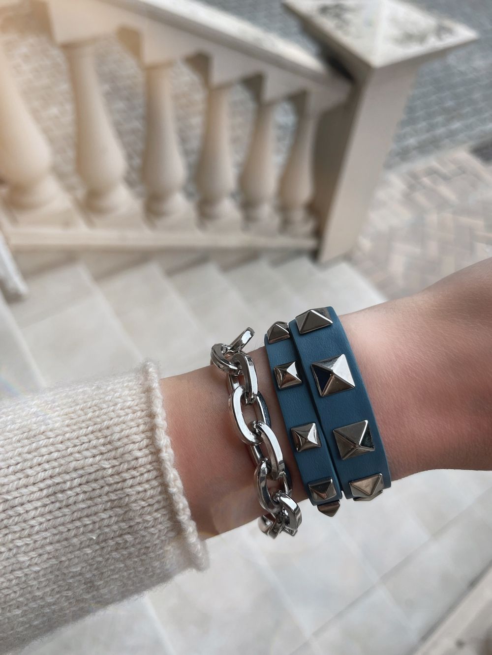 БРАСЛЕТ «MISTRESS» 04 ГОЛУБОЙ