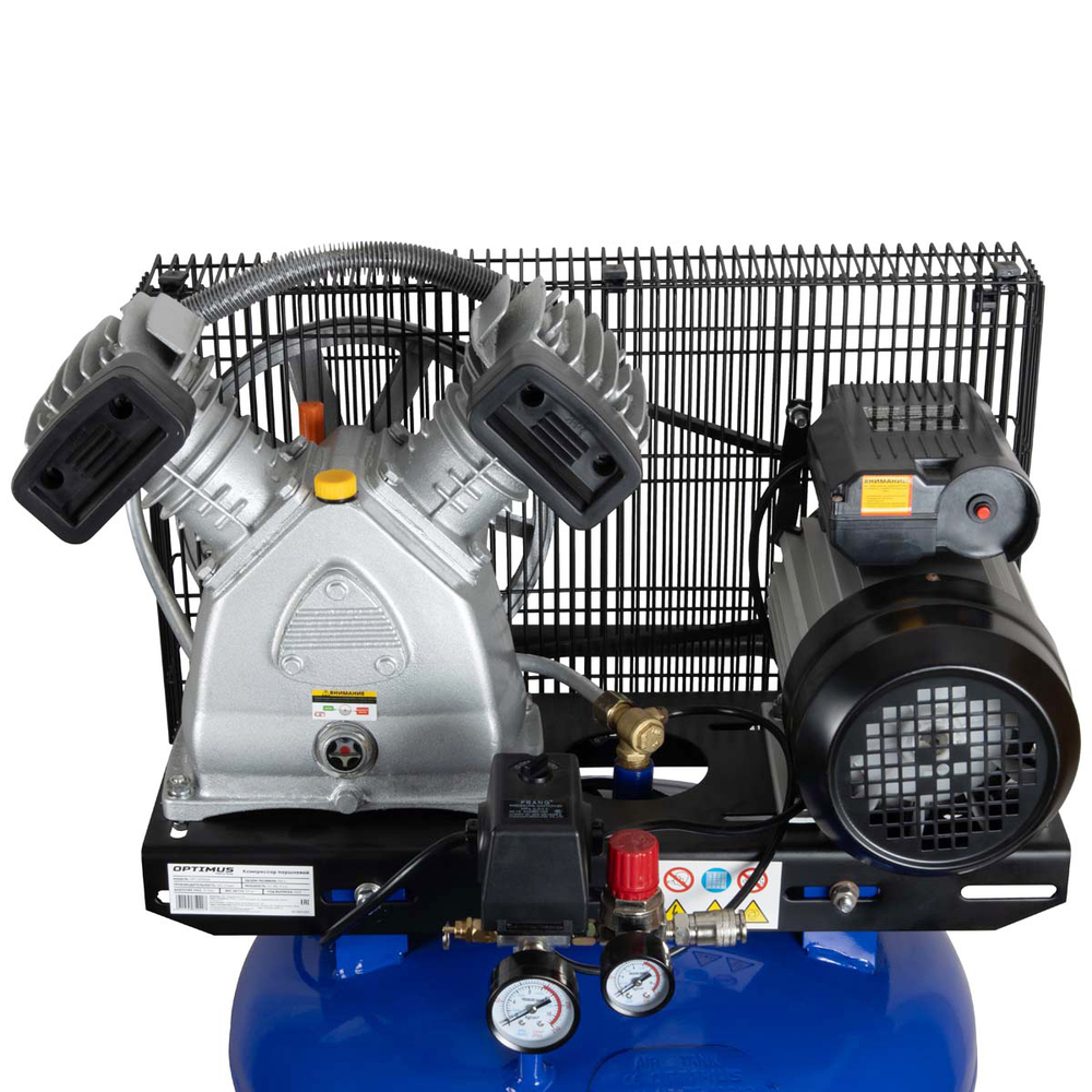 OPT-301042A Компрессор поршневой вертикальный, 420 л/мин, 2.2 КВт, 220 В, ресивер 100 л