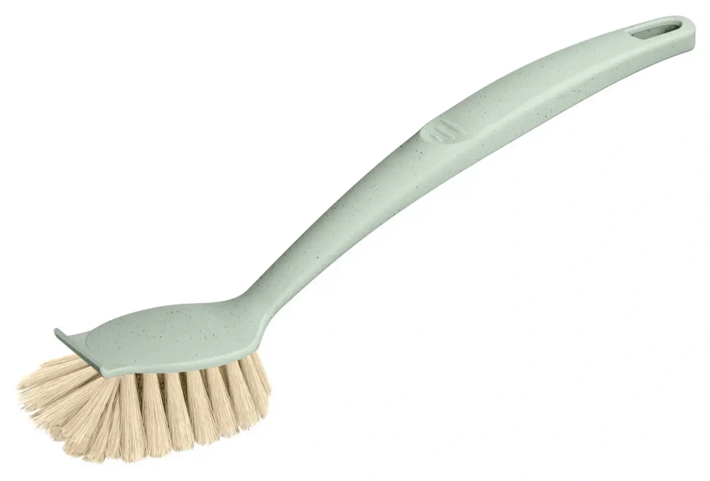 Щетка для посуды с эргономичной ручкой (зеленый флэк)