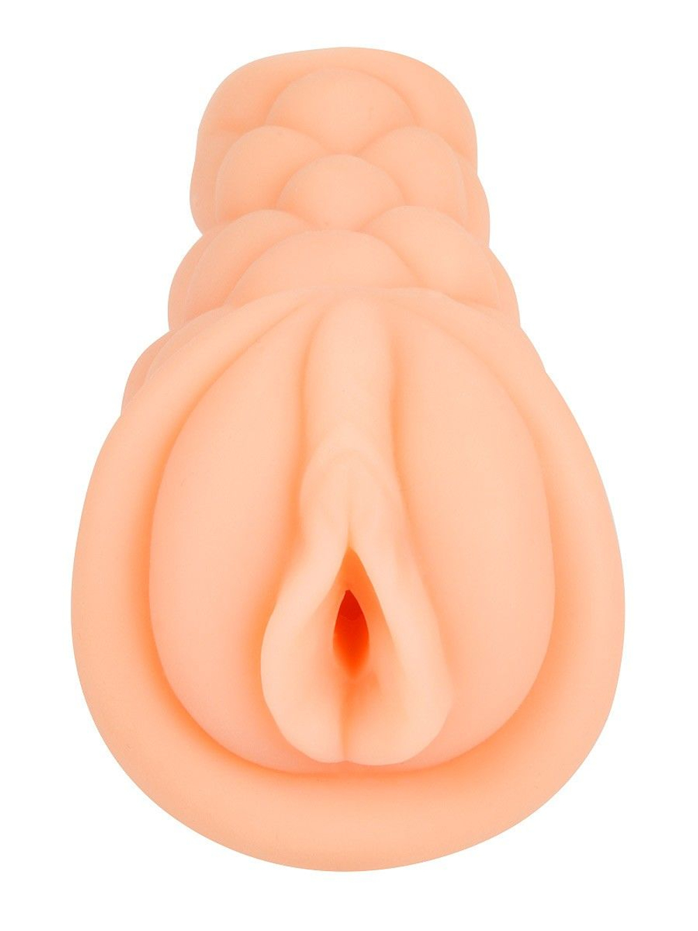 Телесный мастурбатор-вагина с вибропулей и эрекционными кольцами в комплекте (Цвет: телесный)