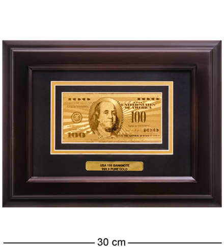 Gold Leaf HB-196 Панно «Банкнота 100 USD (доллар) США»