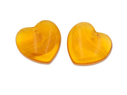 Подвеска "Сердце" 29мм, стекло