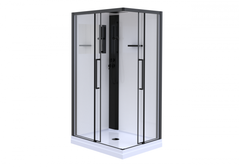 Душевая кабина Esbano ESKM129CKRR 120x90x215 черный