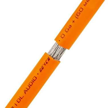 DL Audio Raven Power Cable 0 Ga Orange | Кабель силовой медный луженый 0GA (53.5 кв.мм.)