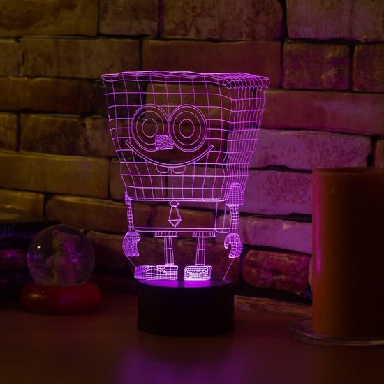 3D подсвечник Спанч Боб Sponge Bob