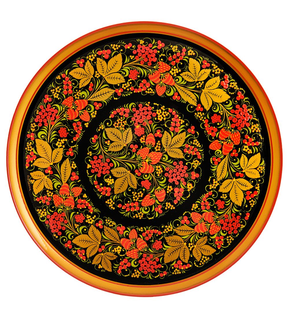 Народные промыслы ХЛ-061/2 Набор д/мороженного «Забава» (Хохлома)