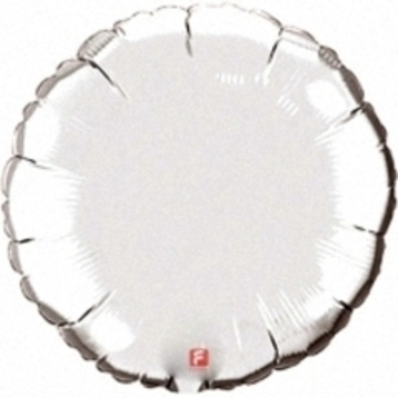 Р 18" Круг Металлик серебро 40 см.