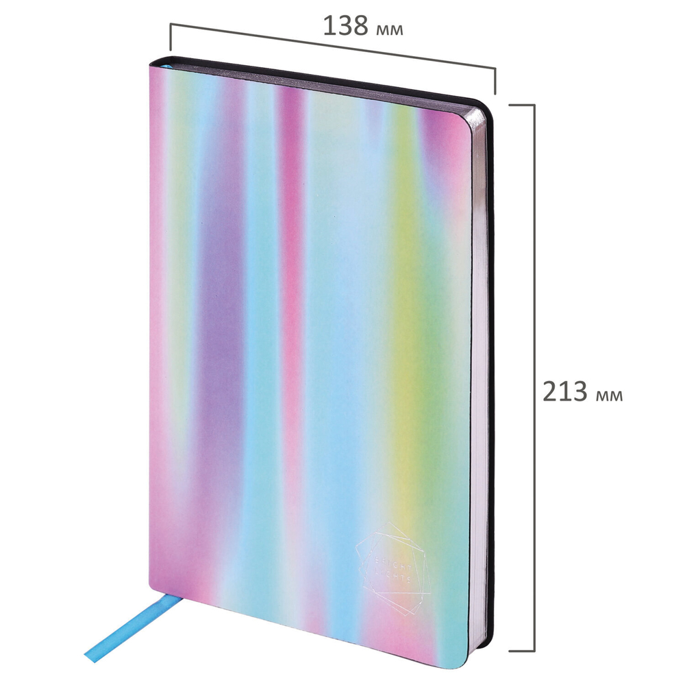 Ежедневник недатированный А5 (138х213 мм) BRAUBERG VISTA под кожу гибкий 136 л. "Gradient" (2 штуки в упаковке)