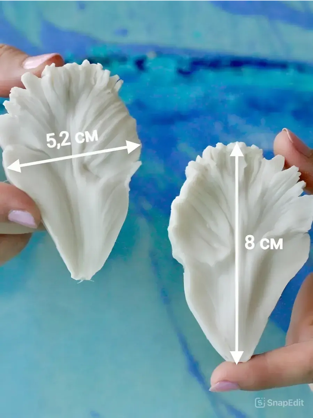 Молды силиконовые Набор для лепки Тюльпанов 3 шт. / вайнеры для лепестков 3 видов: пионовидный, резной и овальный