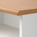 Тумба под телевизор - IKEA SKRUVBY/СКРУВБИ ИКЕА, 38х140х216 см, белый/светло-коричневый