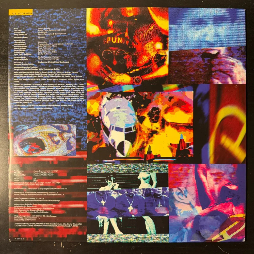 U2 ‎– Zooropa (Голландия 1993г.)