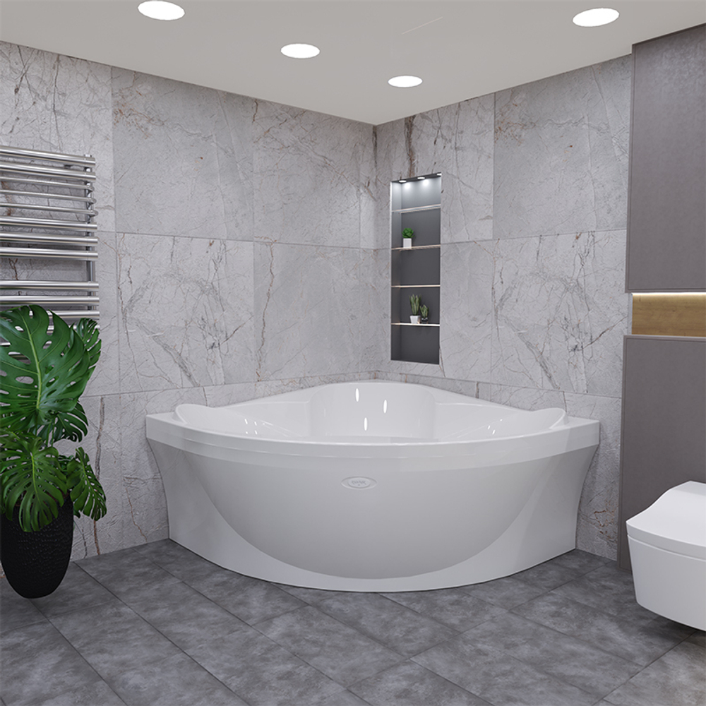 Акриловая ванна Radomir (Радомир) Филадельфия 168х168, с каркасом