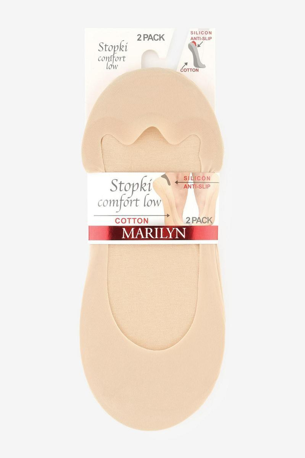 STOPKI COMFORT LOW Подследники женские 2 пары в упаковке