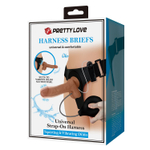 Женский страпон с вибрацией и эффектом эякуляции Oher (Цвет: телесный)